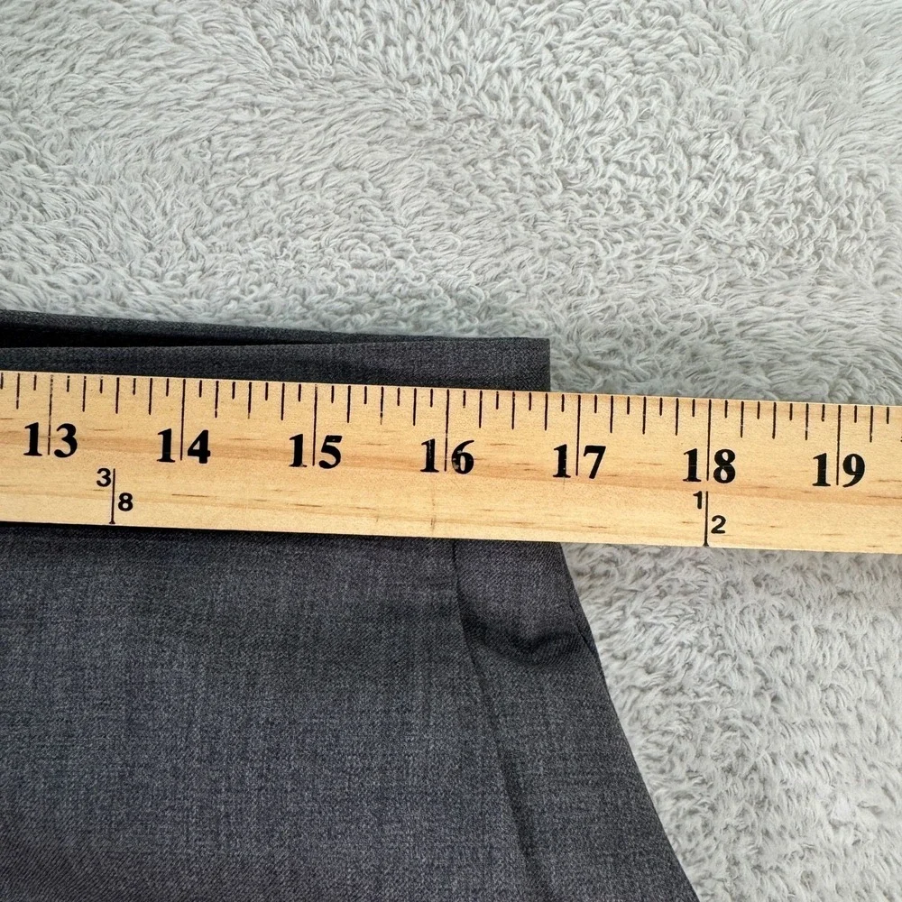 Baroni Mens 38R Slim Fit Wool Gray 2-Piece Suit Blazer Pants 33x30‎ Coat Jacket